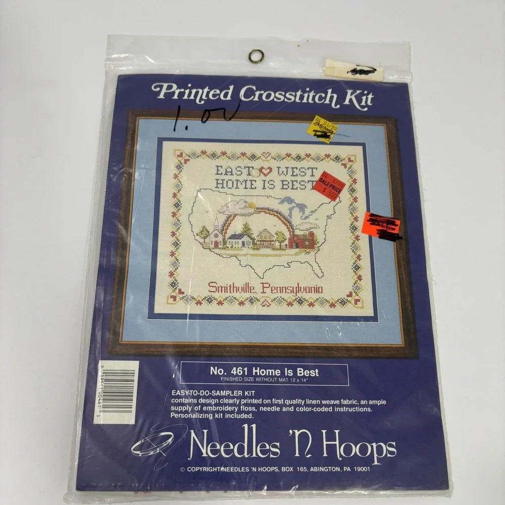 Needles 'N Hoops Cross Stitch No. 461 Home Is Best New